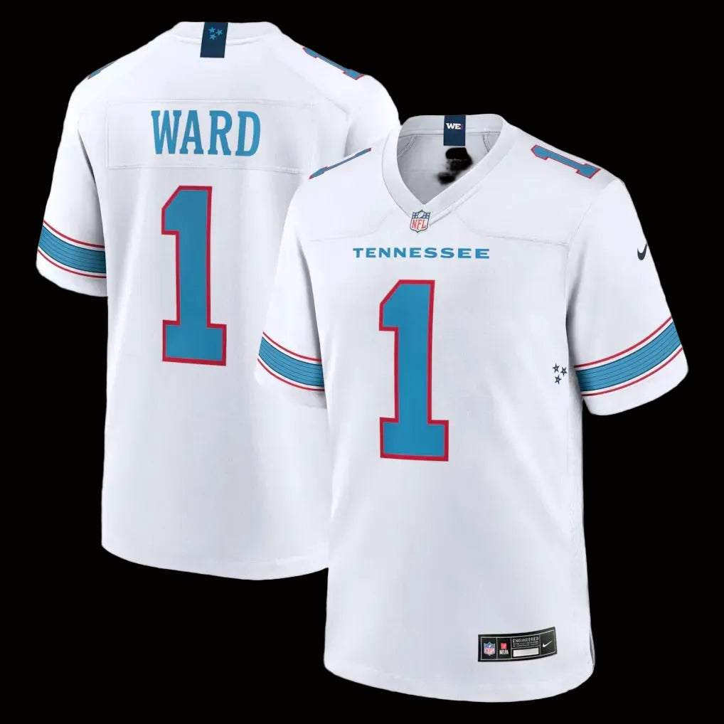 Men's Tennessee Titans Cameron Ward Nike White Game Jersey
