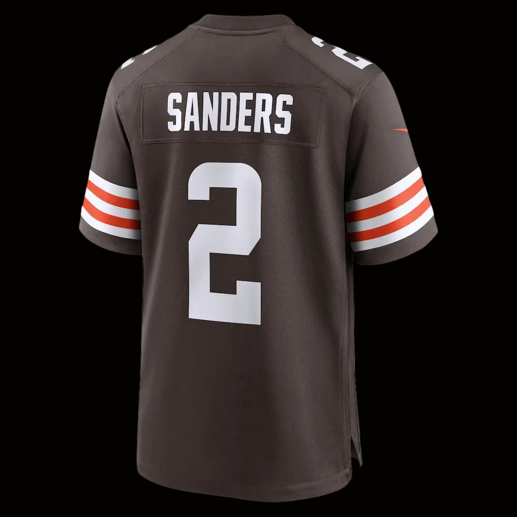 Men's Cleveland Browns Shedeur Sanders Nike Brown Game Jersey