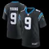 Men's Carolina Panthers Bryce Young Nike Black Team Game Jersey