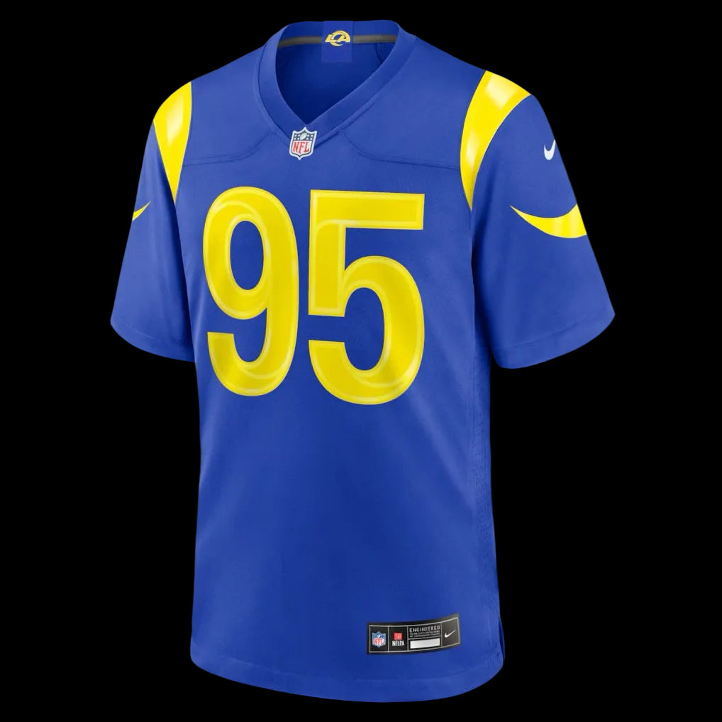 Men's Los Angeles Rams Myles Garrett Nike Royal Men's Nike Game Jersey