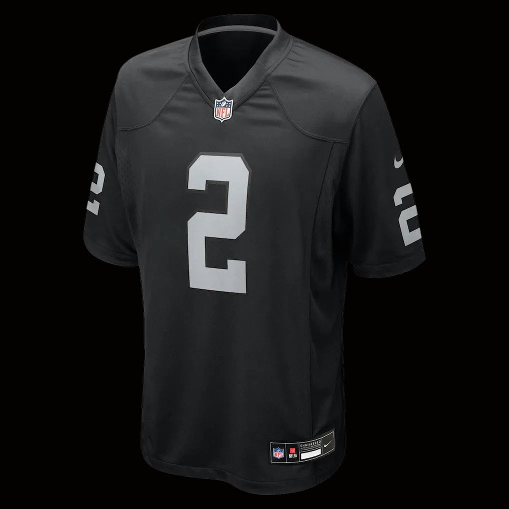 Men's Las Vegas Raiders Ashton Jeanty Nike Black Team Game Jersey