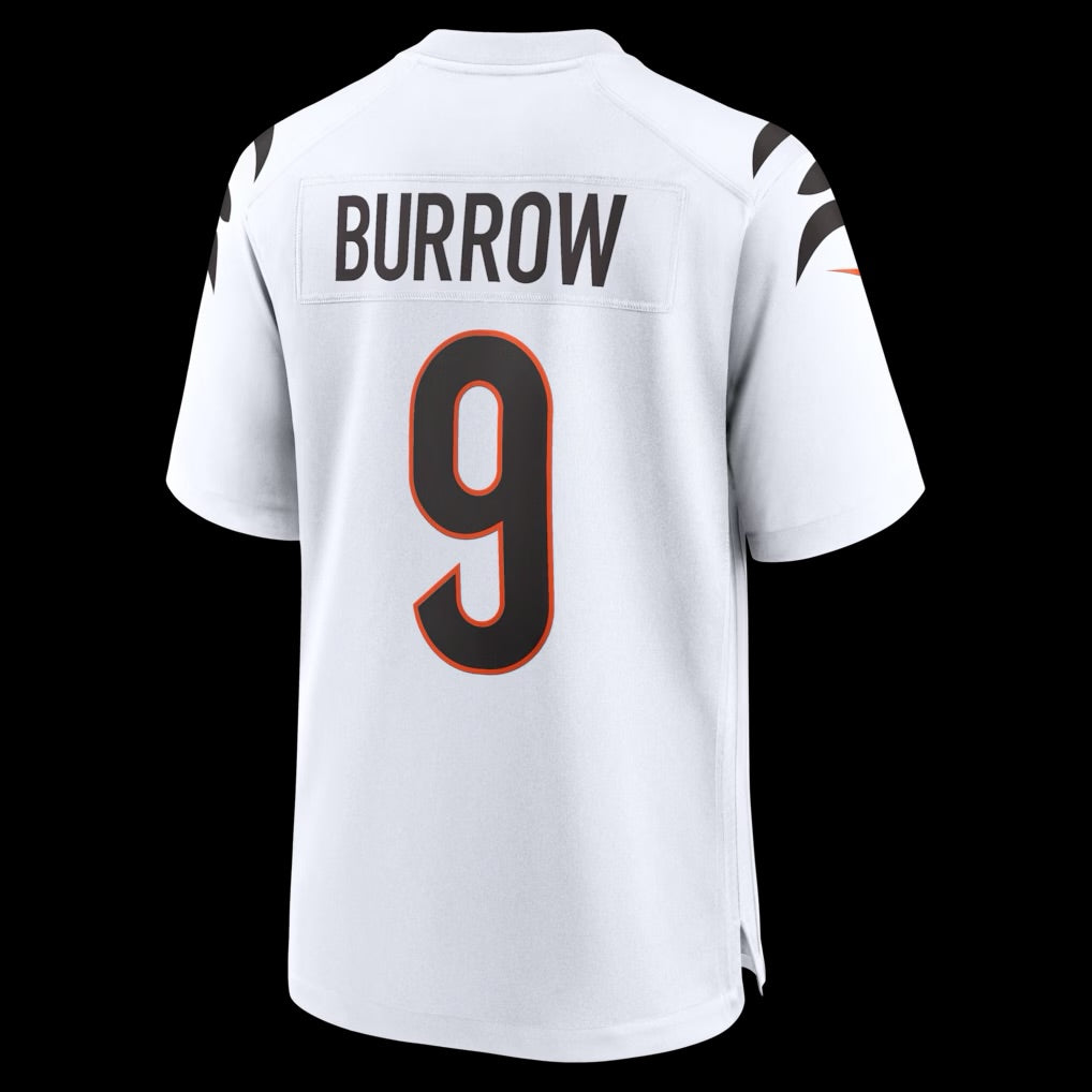 Men's Cincinnati Bengals Joe Burrow Nike White Game Jersey
