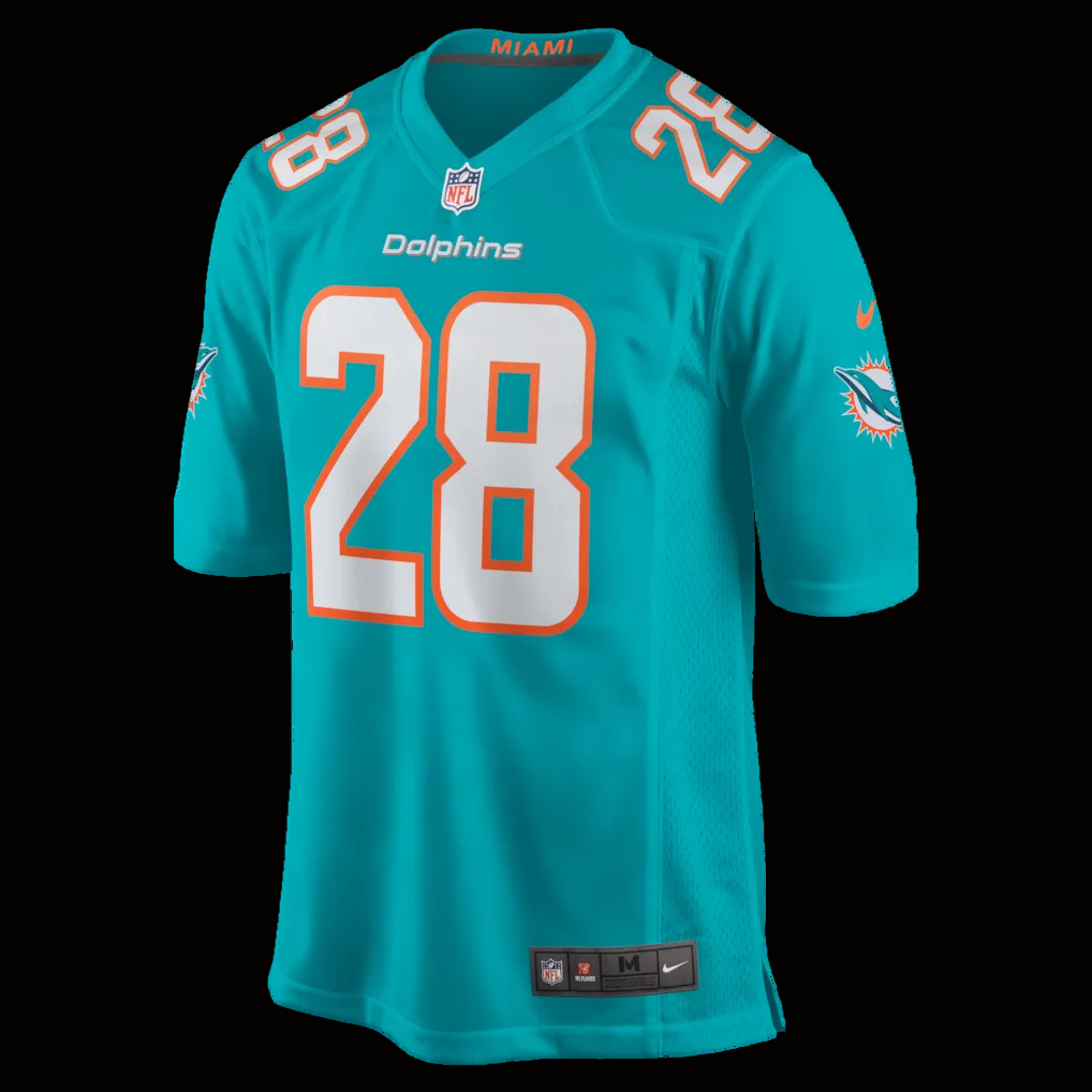 Men's Miami Dolphins Devon Achane Nike Aqua Player Game Jersey
