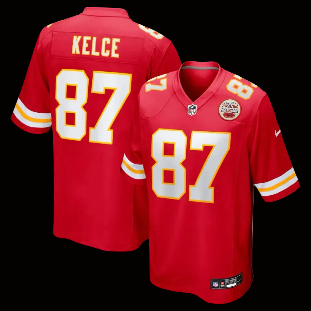 Men's Kansas City Chiefs Travis Kelce Nike Red Game Jersey