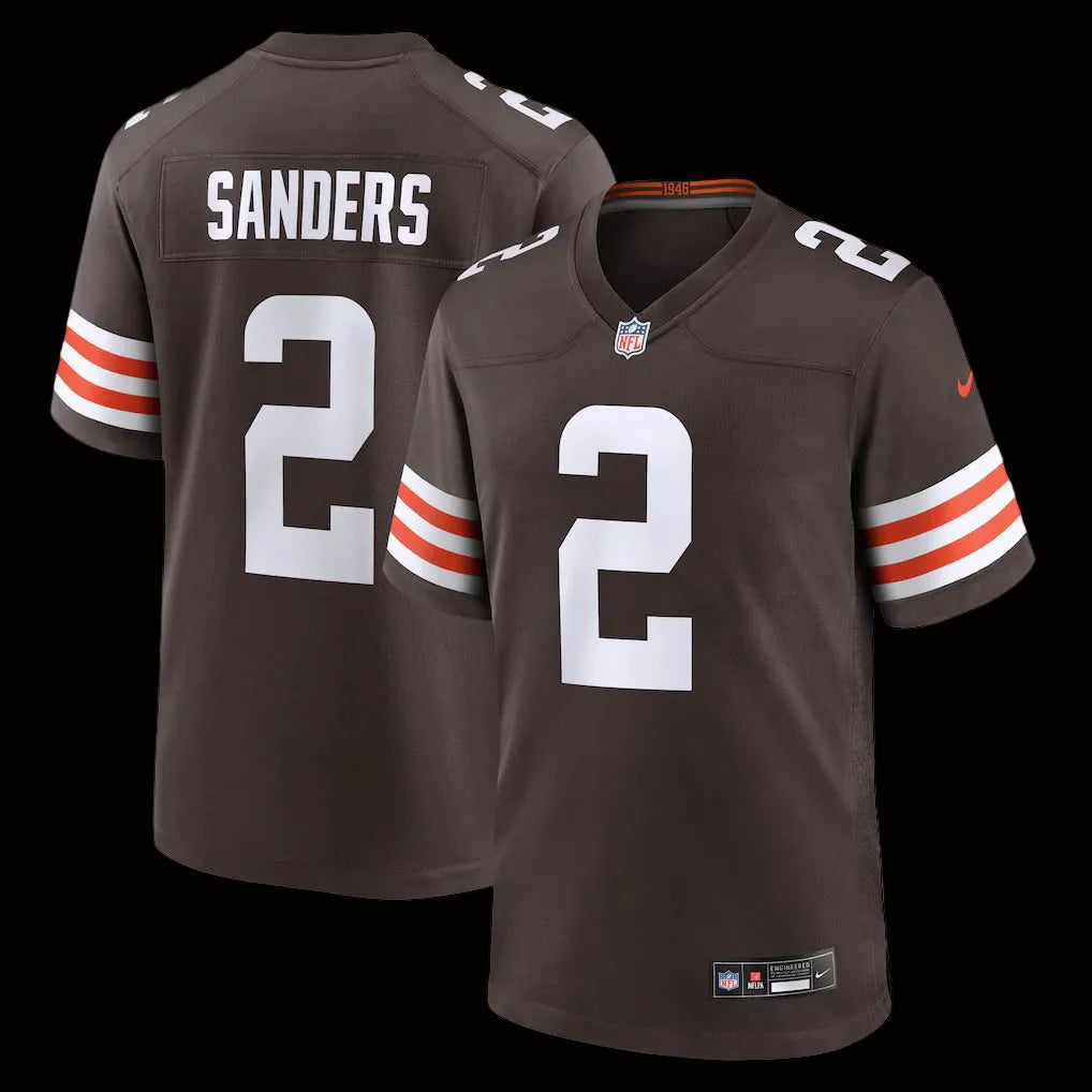 Men's Cleveland Browns Shedeur Sanders Nike Brown Game Jersey