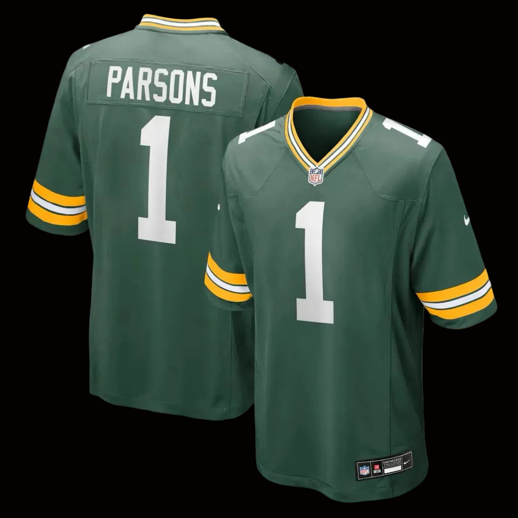 Men's Green Bay Packers Micah Parsons Nike Green Game Player Jersey