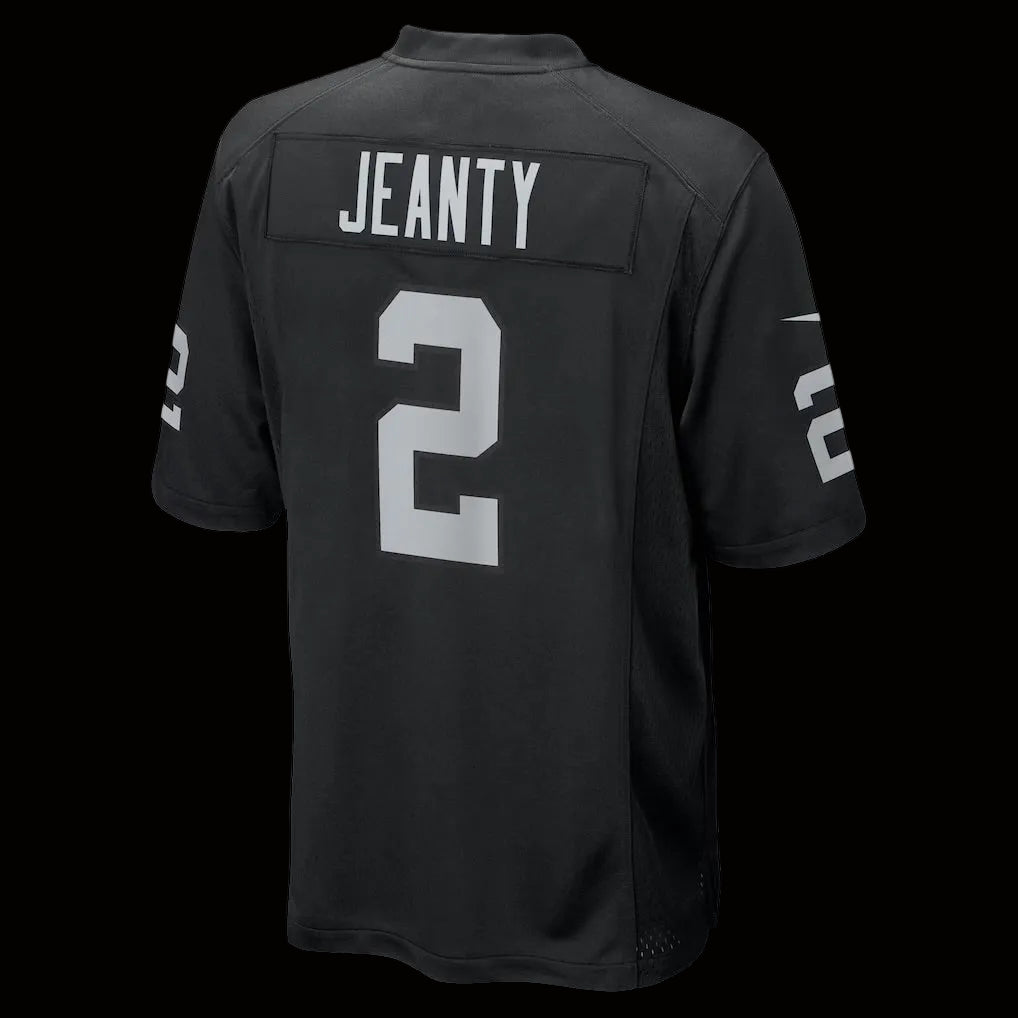 Men's Las Vegas Raiders Ashton Jeanty Nike Black Team Game Jersey