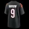 Men's Cincinnati Bengals Joe Burrow Nike Black Player Game Jersey