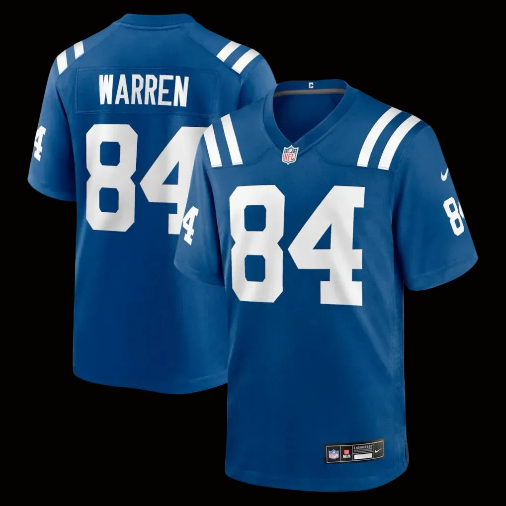 Men's Indianapolis Colts Tyler Warren Nike Royal Team Game Jersey