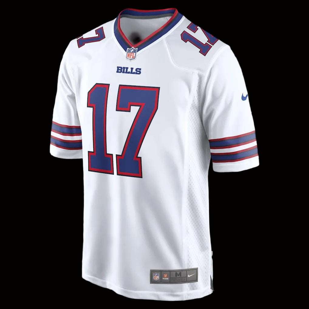 Men's Buffalo Bills Josh Allen Nike White White Game Player Jersey