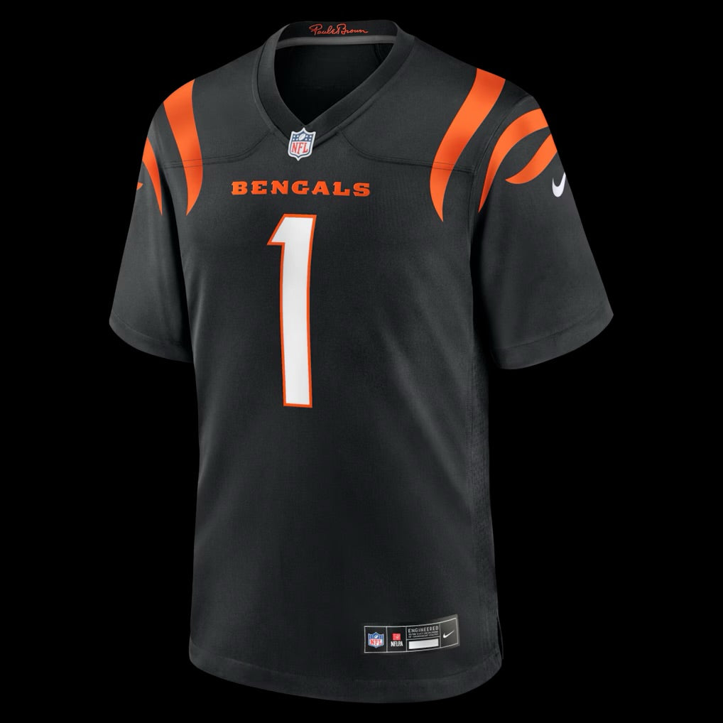 Men's Cincinnati Bengals Ja'Marr Chase Nike Black Game Jersey