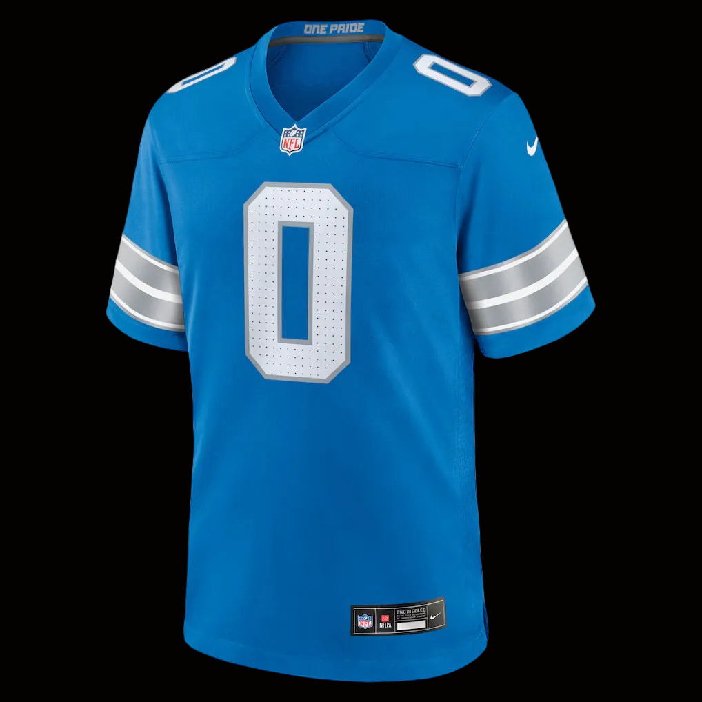 Men's Detroit Lions Jahmyr Gibbs Nike Blue Game Player Jersey