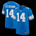 Men's Detroit Lions Amon-Ra St. Brown Nike Blue Game Jersey
