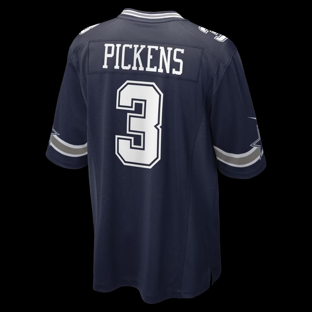 Men's Dallas Cowboys George Pickens Nike Navy Game Jersey