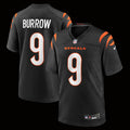 Men's Cincinnati Bengals Joe Burrow Nike Black Player Game Jersey