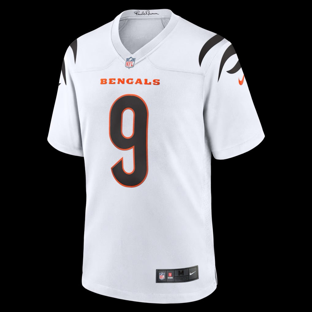 Men's Cincinnati Bengals Joe Burrow Nike White Game Jersey