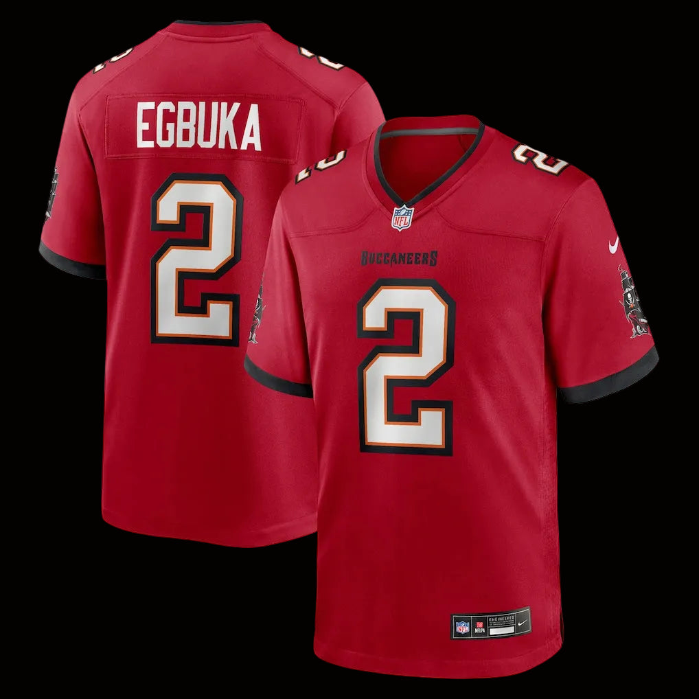 Men's Tampa Bay Buccaneers Emeka Egbuka Nike Red Team Game Jersey