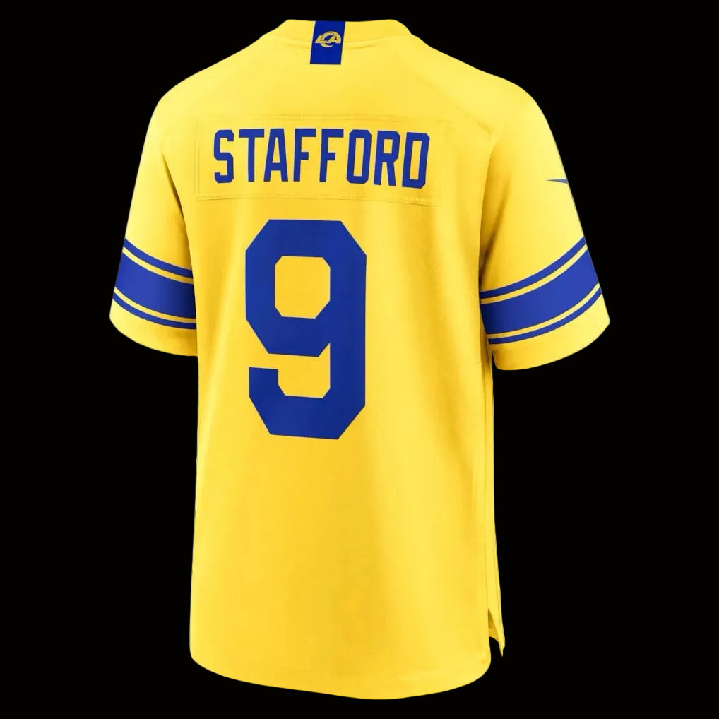 Men's Los Angeles Rams Matthew Stafford Nike Classic Sol Game Jersey