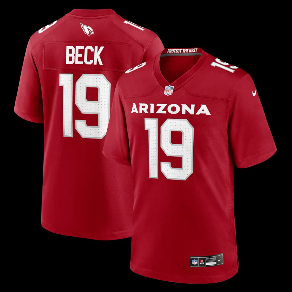 Men's Arizona Cardinals Carson Beck Nike Cardinal Game Jersey