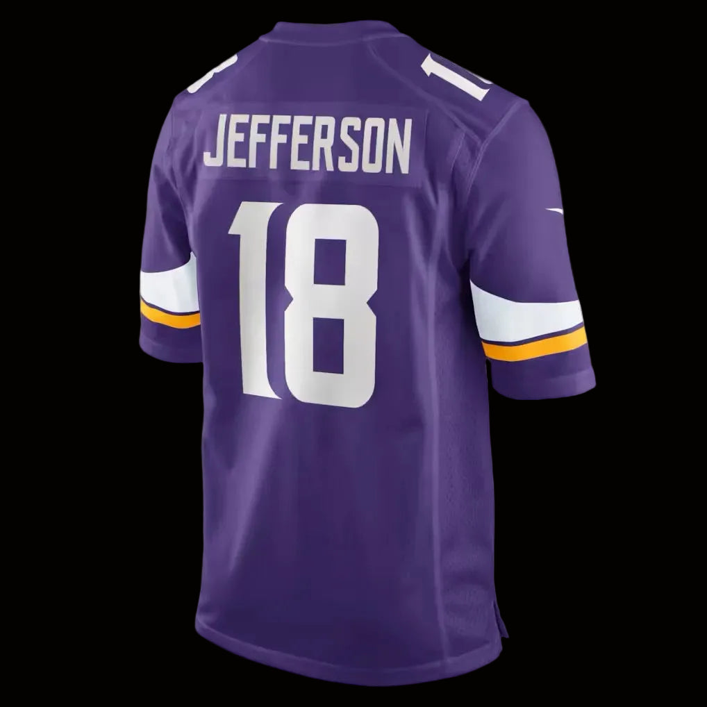 Men's Minnesota Vikings Justin Jefferson Nike Purple Player Game Jersey