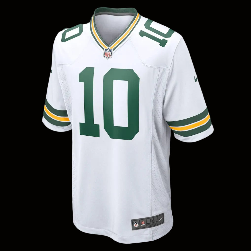 Men's Green Bay Packers Jordan Love Nike White Game Jersey