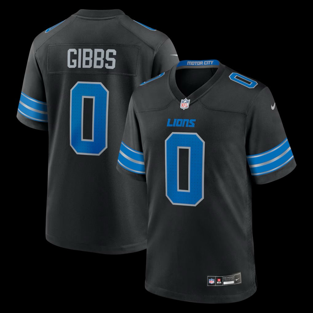 Men's Detroit Lions Jahmyr Gibbs Nike White Game Player Jersey