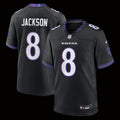 Men's Baltimore Ravens Lamar Jackson Nike Black Alternate Game Jersey