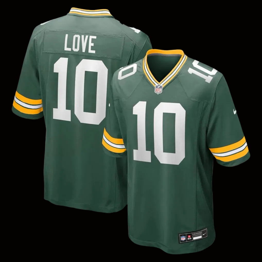 Men's Green Bay Packers Jordan Love Nike Green Player Game Jersey