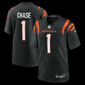 Men's Cincinnati Bengals Ja'Marr Chase Nike Black Game Jersey