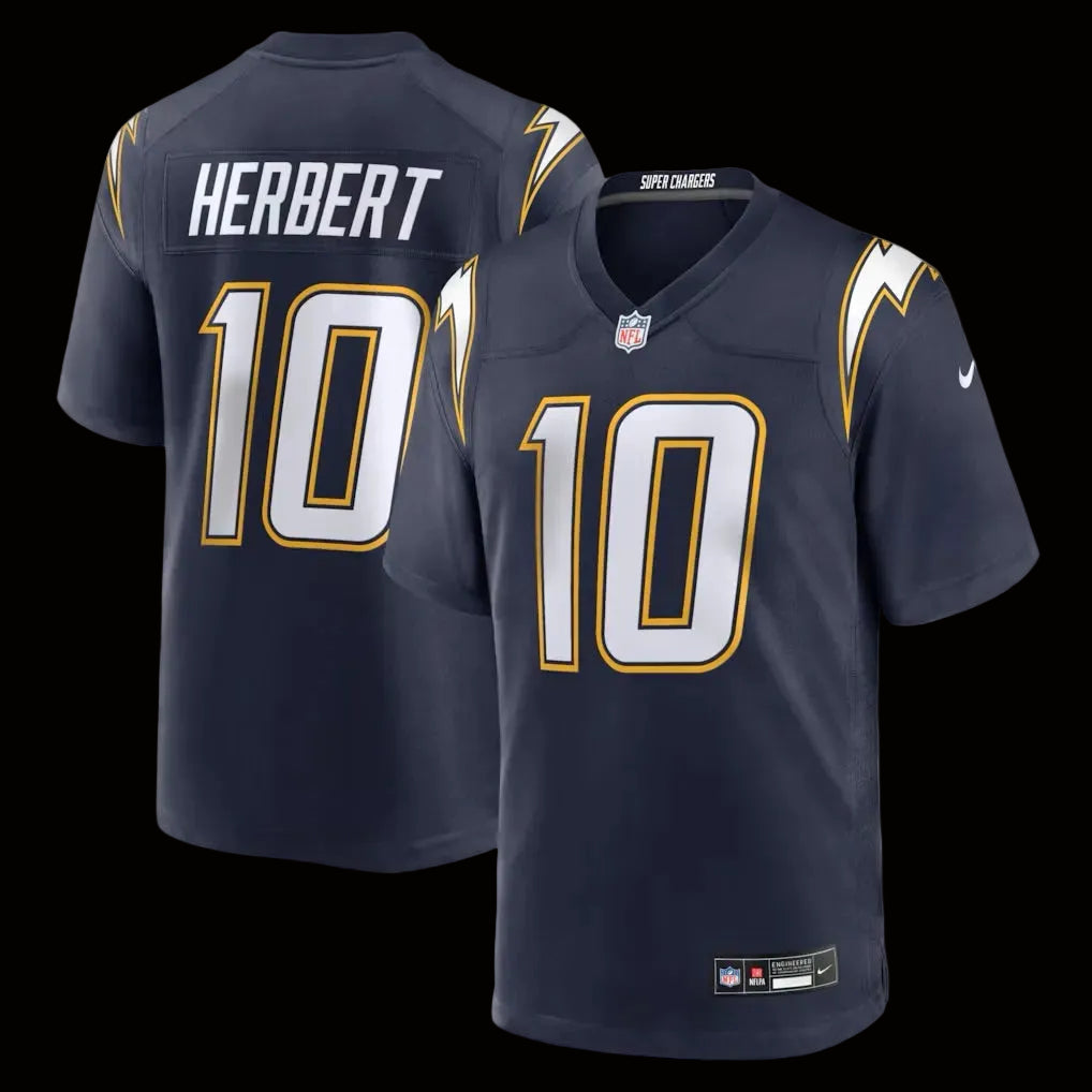 Men's Los Angeles Chargers Justin Herbert Nike Navy Alternate Super Chargers Game Player Jersey