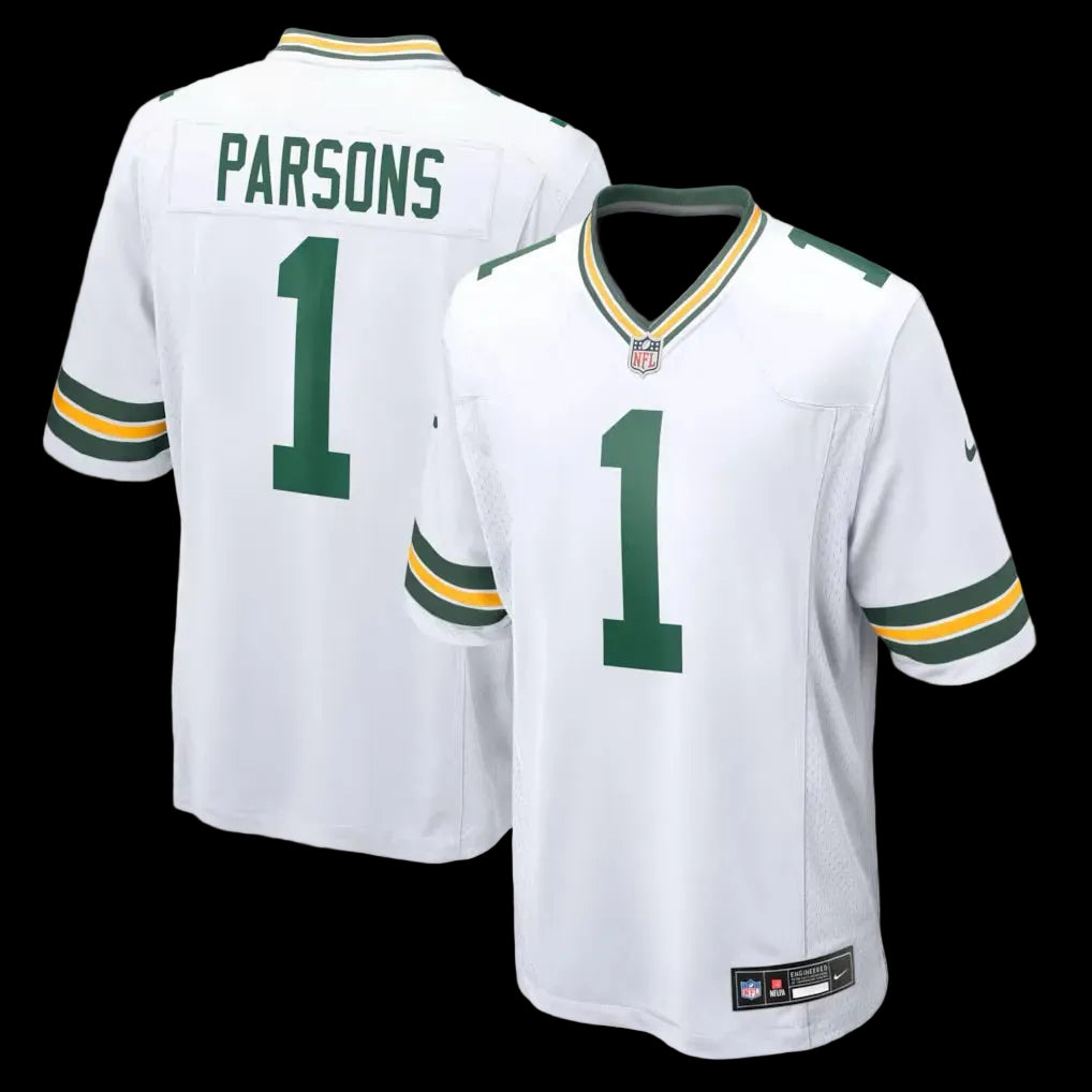 Men's Green Bay Packers Micah Parsons Nike White Game Player Jersey