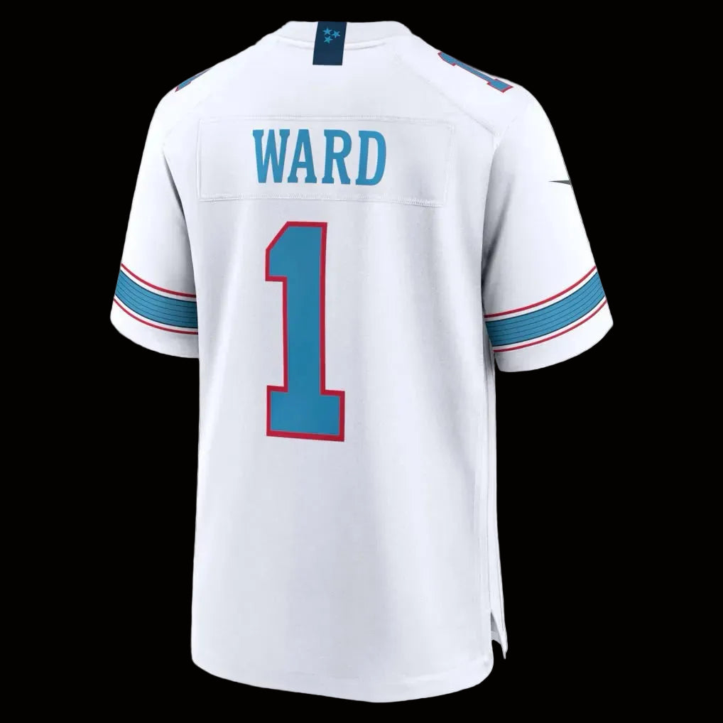 Men's Tennessee Titans Cameron Ward Nike White Game Jersey