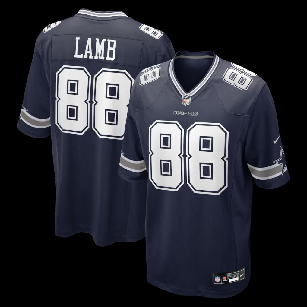 Men's Dallas Cowboys CeeDee Lamb Nike Navy Game Jersey