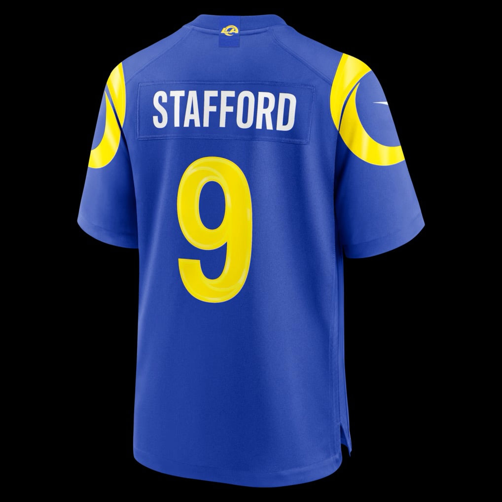 Men's Los Angeles Rams Matthew Stafford Nike Royal Team Game Player Jersey