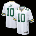 Men's Green Bay Packers Jordan Love Nike White Game Jersey