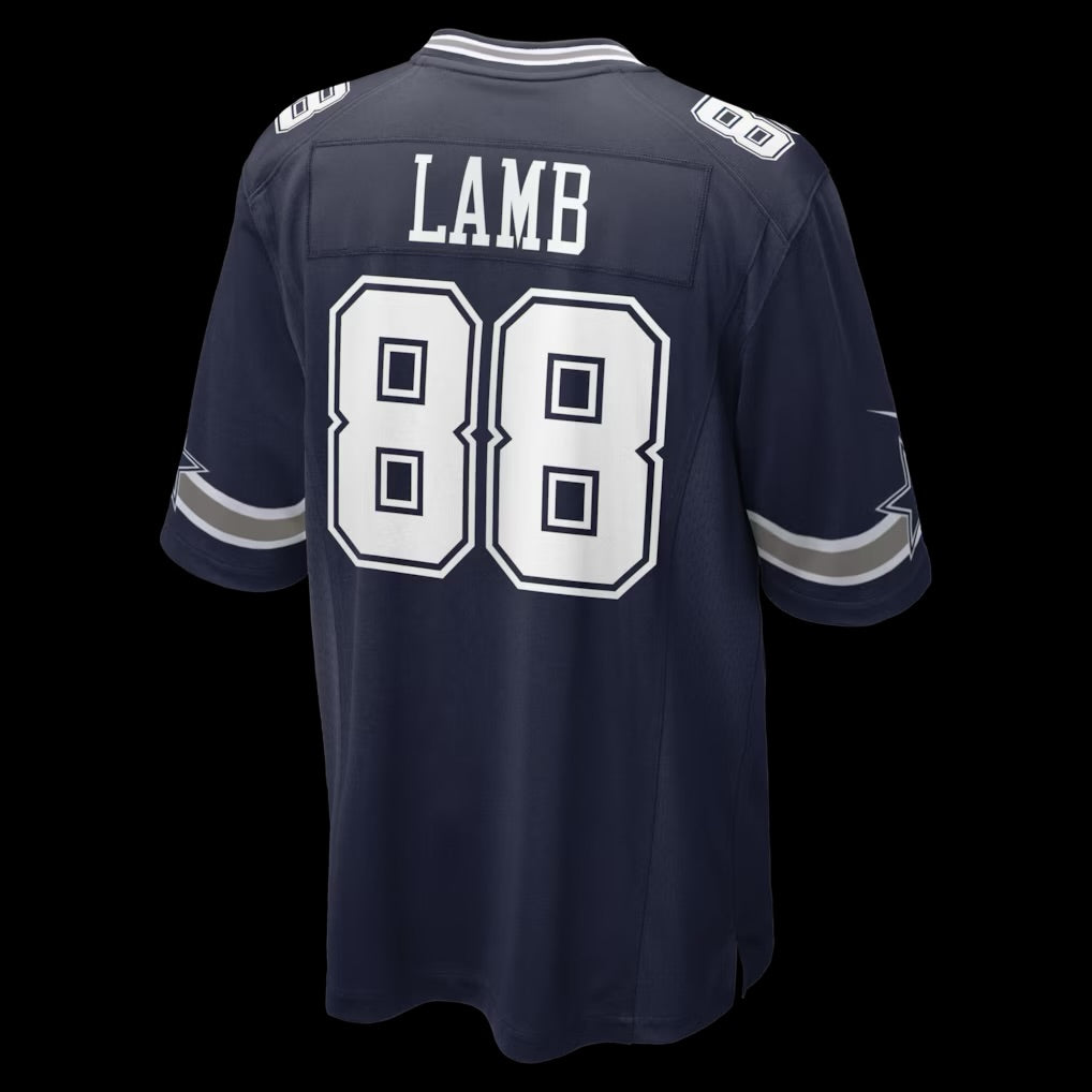 Men's Dallas Cowboys CeeDee Lamb Nike Navy Game Jersey