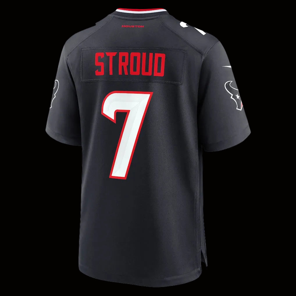Men's Houston Texans C.J. Stroud Nike Navy Game Jersey