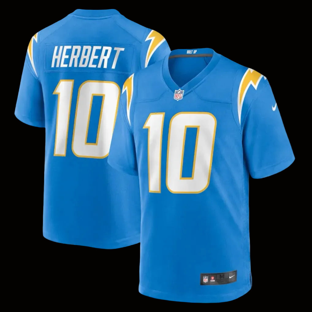 Men's Los Angeles Chargers Justin Herbert Nike Powder Blue Player Game Jersey