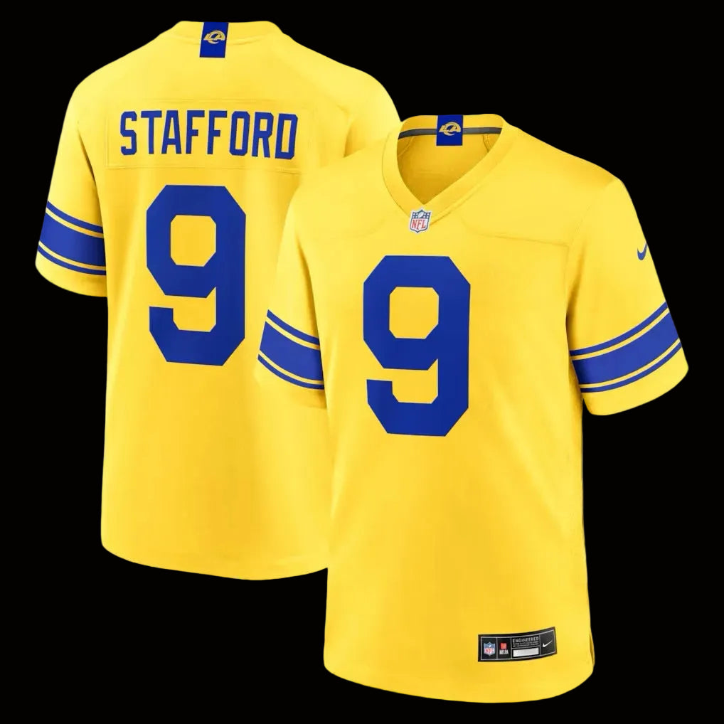 Men's Los Angeles Rams Matthew Stafford Nike Classic Sol Game Jersey