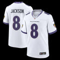 Men's Baltimore Ravens Lamar Jackson Nike White Game Jersey