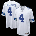 Men's Dallas Cowboys Dak Prescott Nike White Game Team Jersey