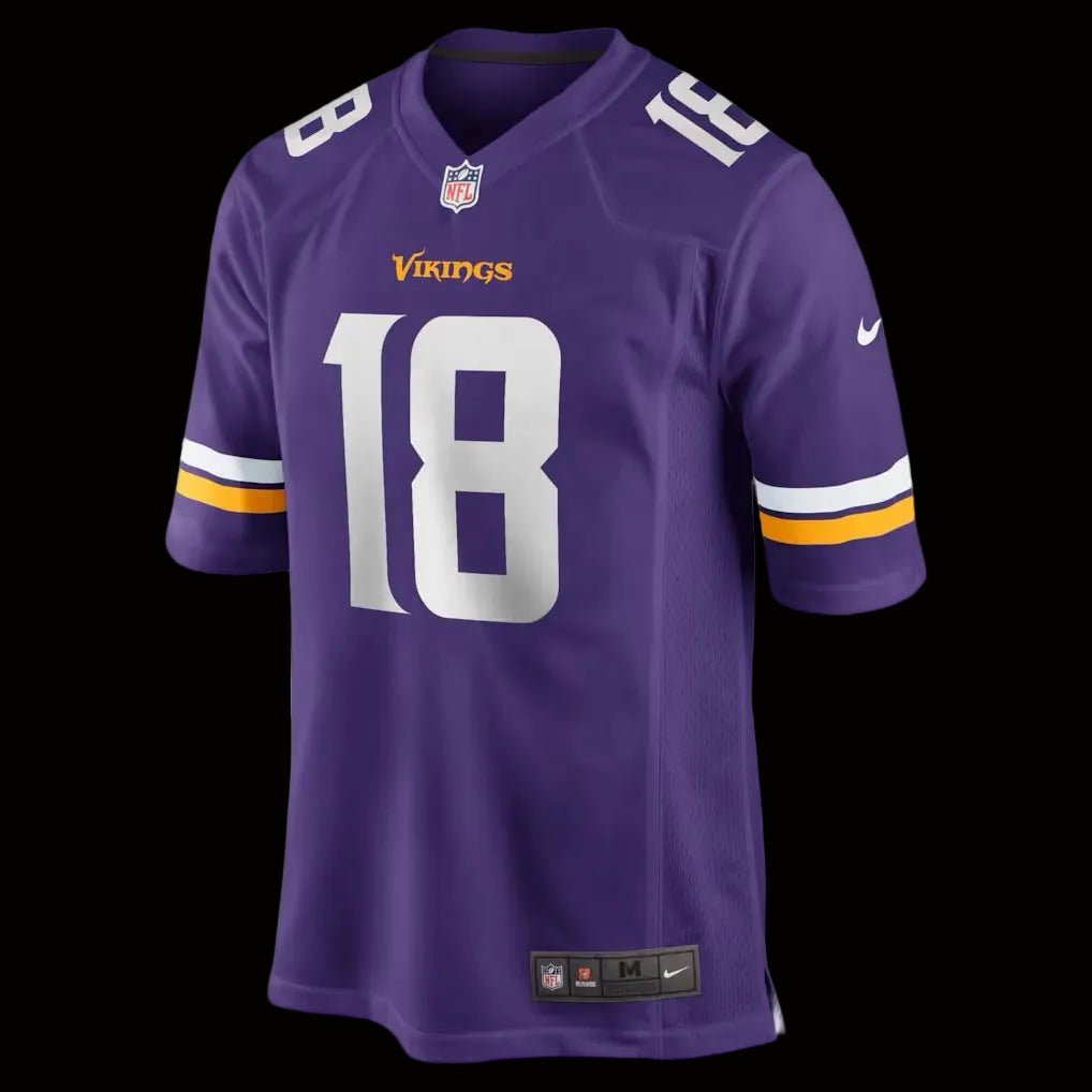 Men's Minnesota Vikings Justin Jefferson Nike Purple Player Game Jersey