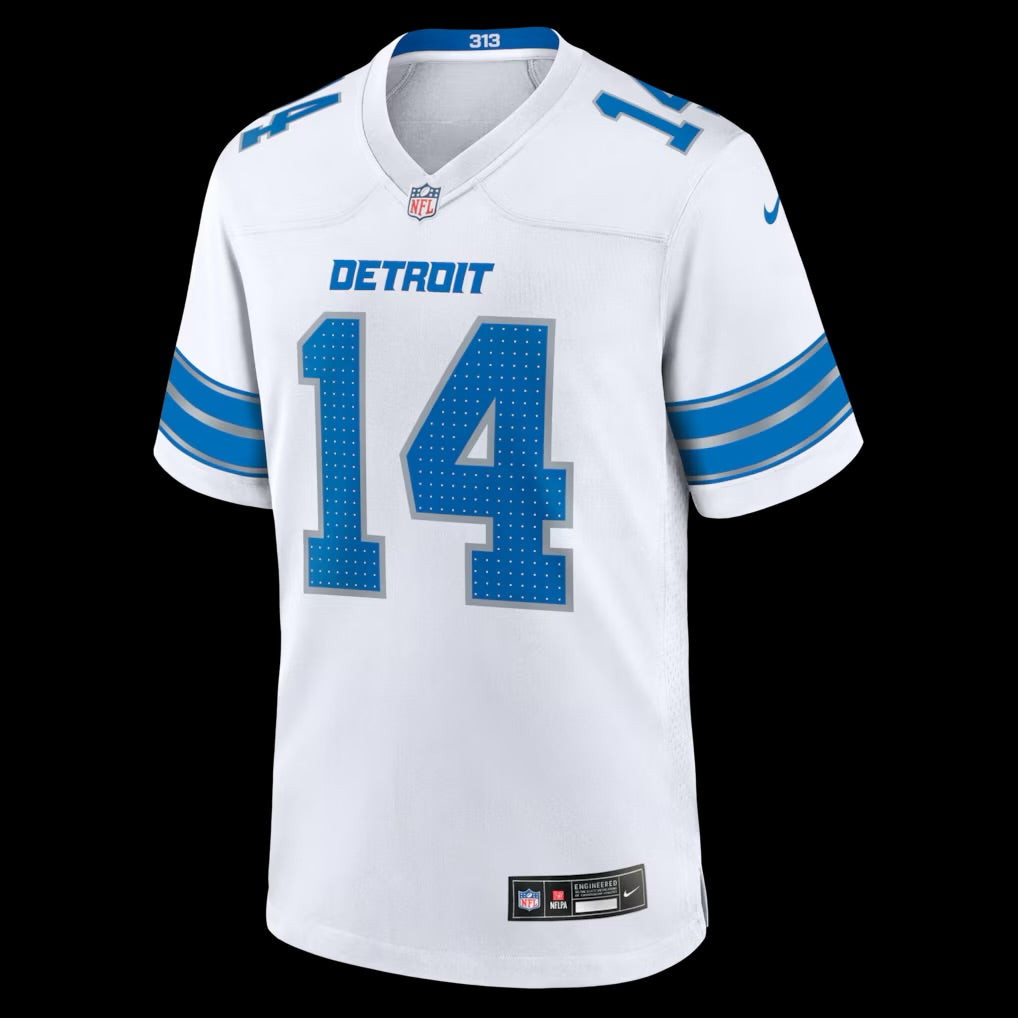Men's Detroit Lions Amon-Ra St. Brown Nike White Game Jersey
