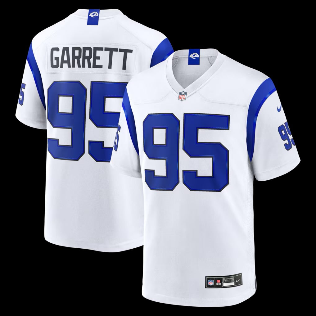 Men's Los Angeles Rams Myles Garrett Nike Fearsome White Game Jersey