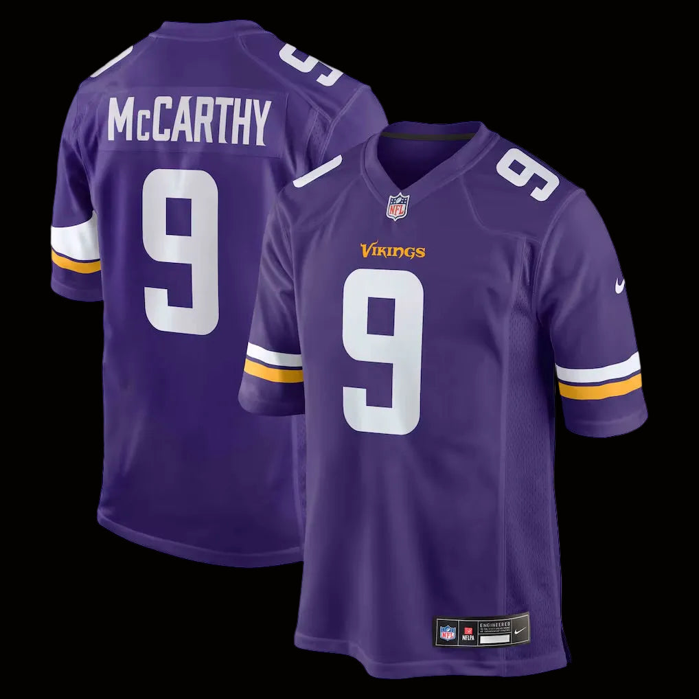 Men's Minnesota Vikings J.J. McCarthy Nike Purple Player Game Jersey