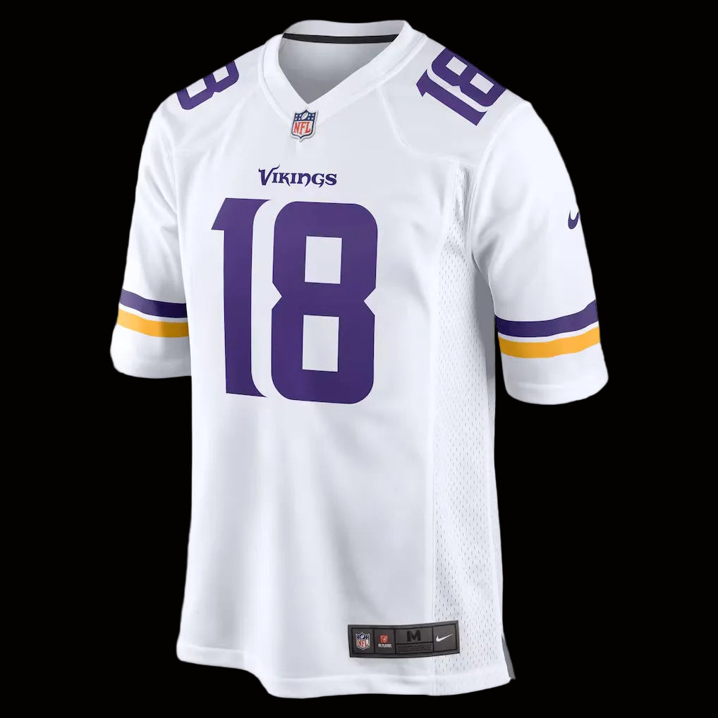 Men's Minnesota Vikings Justin Jefferson Nike White Game Player Jersey