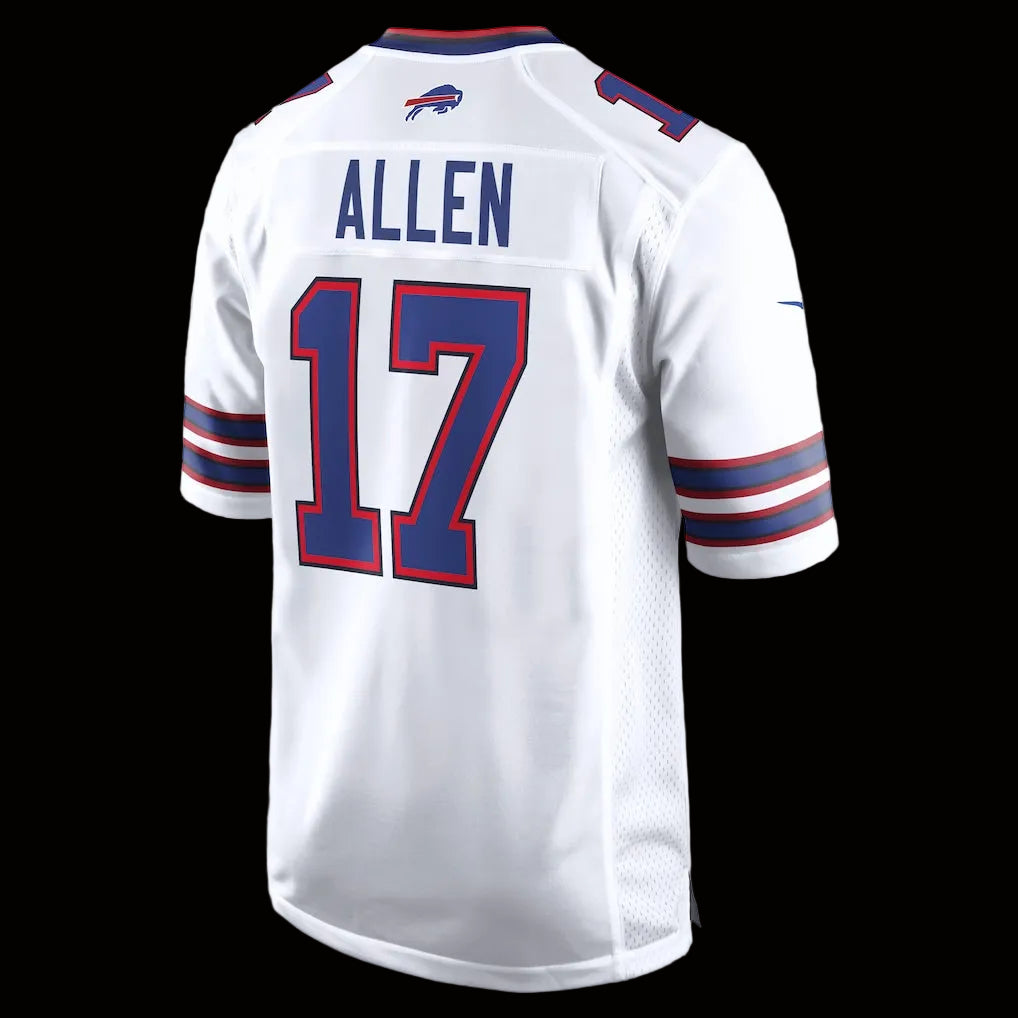 Men's Buffalo Bills Josh Allen Nike White White Game Player Jersey