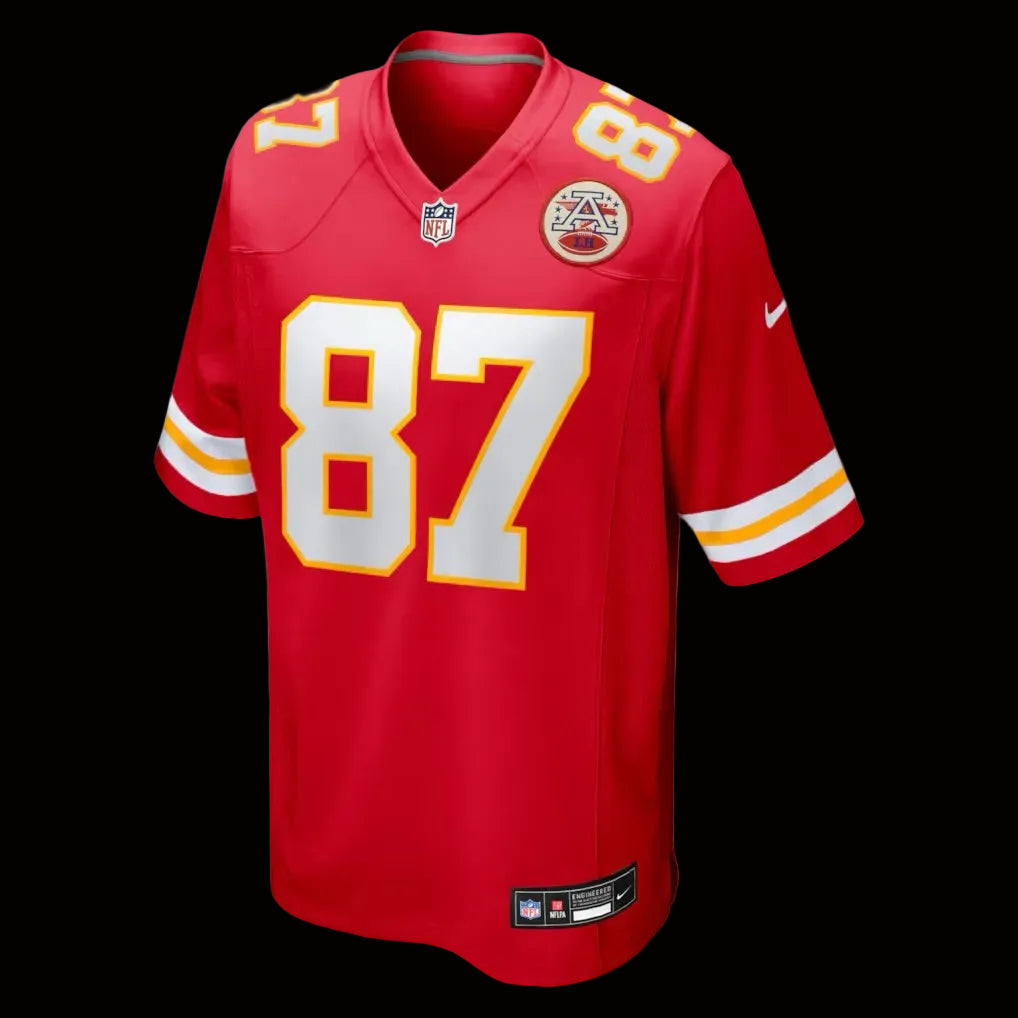 Men's Kansas City Chiefs Travis Kelce Nike Red Game Jersey