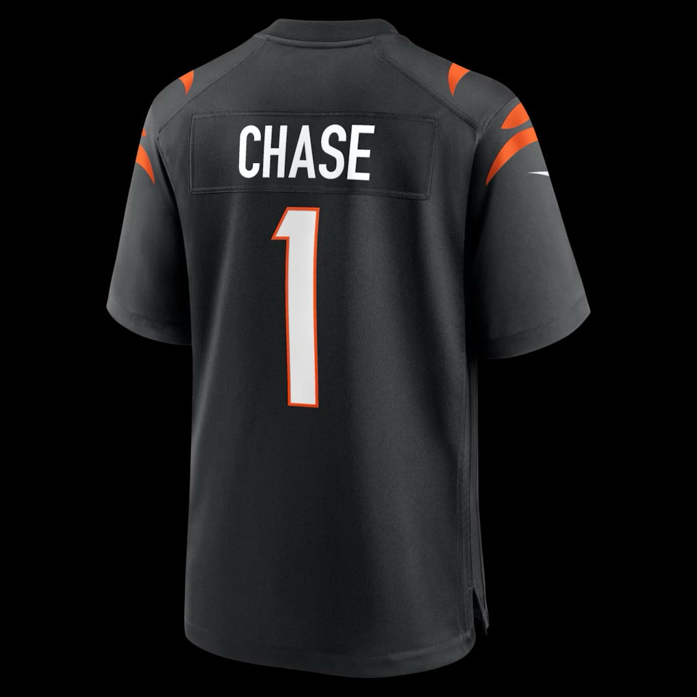 Men's Cincinnati Bengals Ja'Marr Chase Nike Black Game Jersey
