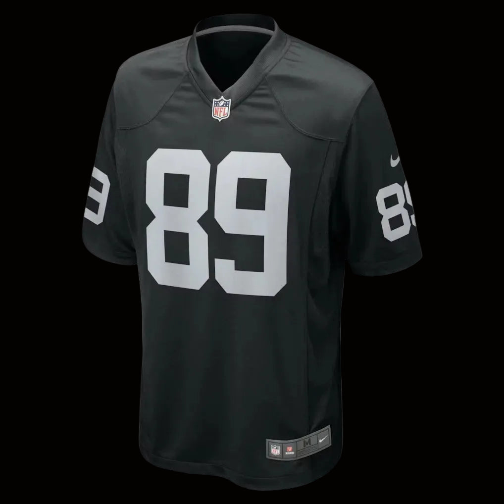 Men's Las Vegas Raiders Brock Bowers Nike Black Player Game Jersey